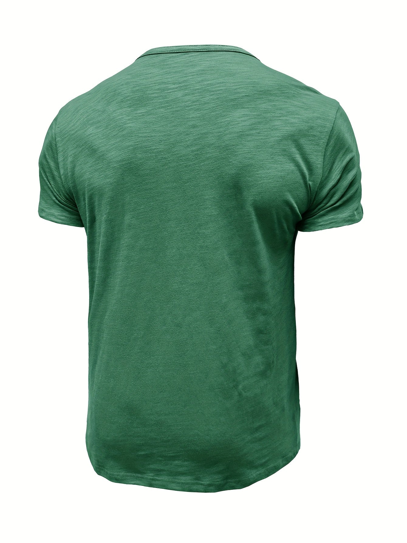 Riggs | Vintage stijl herenhemd in katoen Henley - knoopsluiting, ronde hals