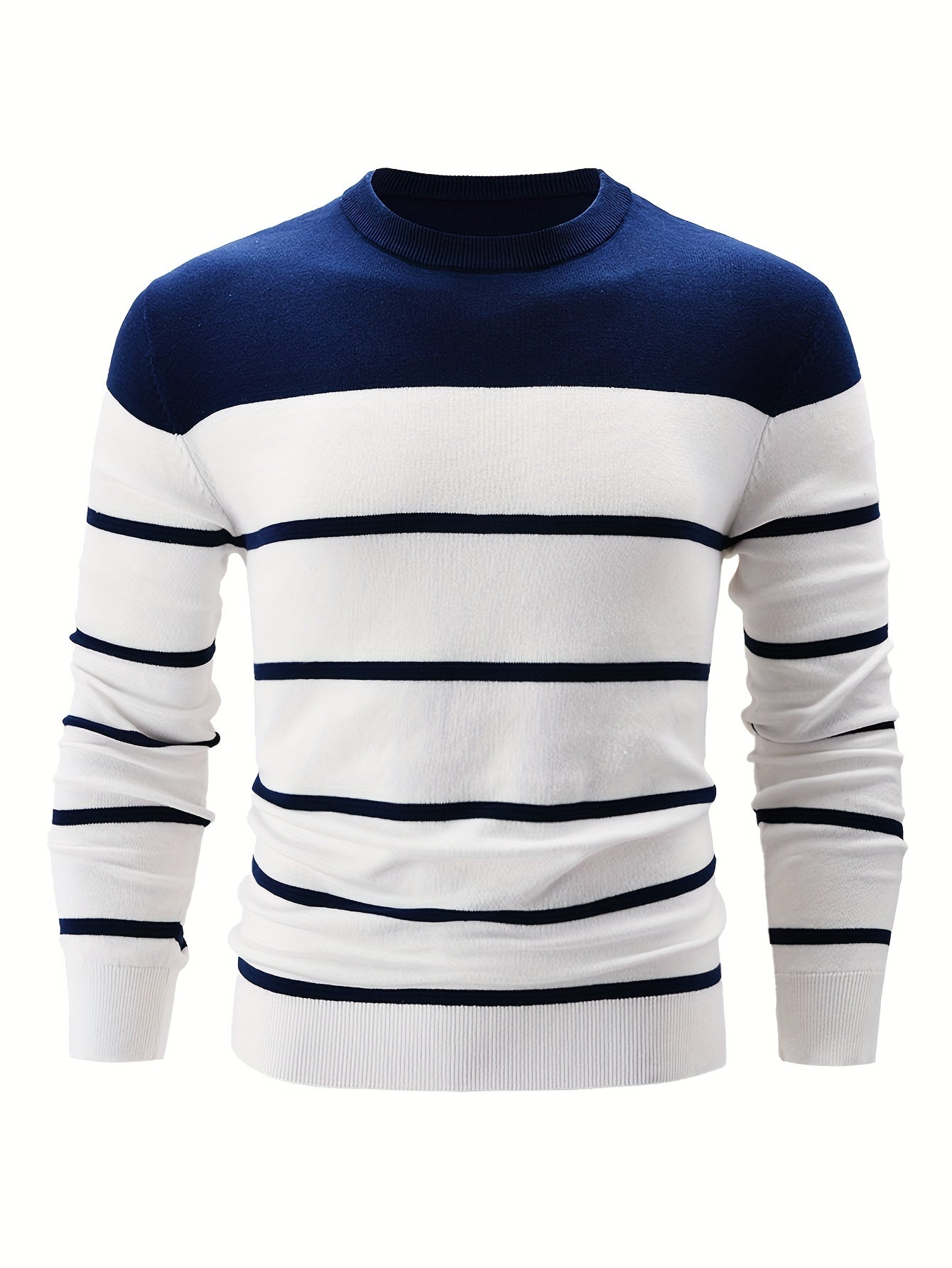 Hugo | Trui met gestreepte ronde hals - Casual Comfort voor Dagelijks Dragen