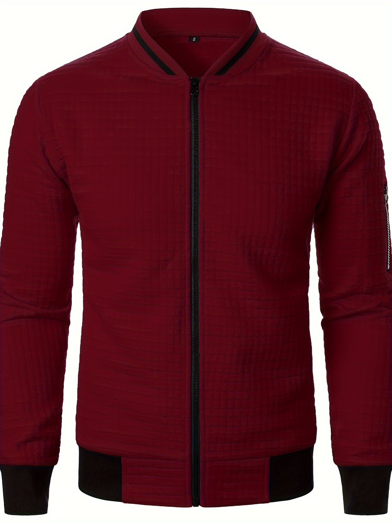 Chronix | Herenrits met staande kraag Casual gebreide polyester bovenkleding