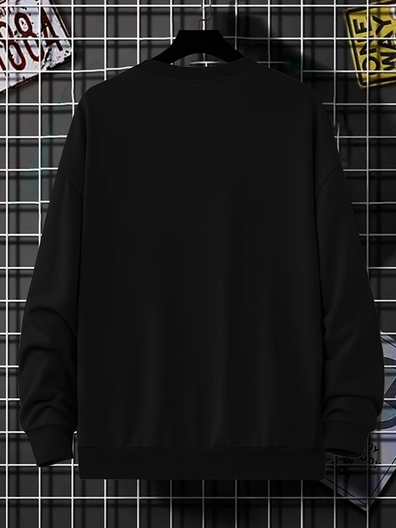 Dasric | Heren sweatshirt met lettersprint – Stijlvolle casual trui, oversized pasvorm
