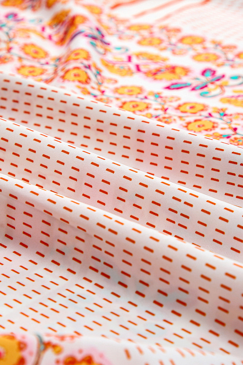 Graciana | Multi-coloured Boho Patchwork Print Sundress