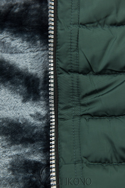 Xelvessa | Gewatteerde fleece gevoerde damesjas met capuchon – Warme winterjas, casual buitenkleding