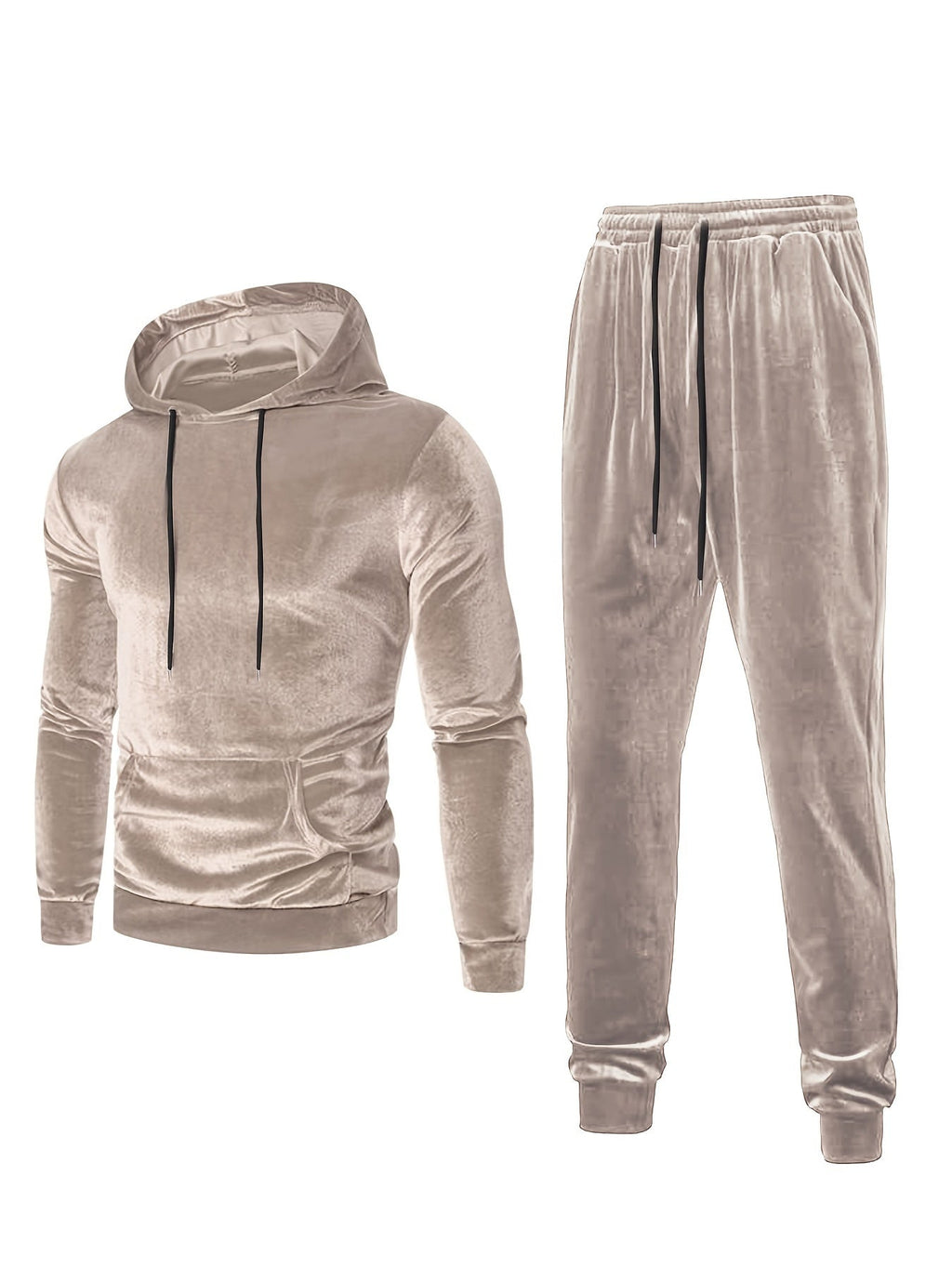 Nobu | Heren trainingspak in fluweel 2-delig - Casual Hoodie & Joggerset voor comfort en stijl
