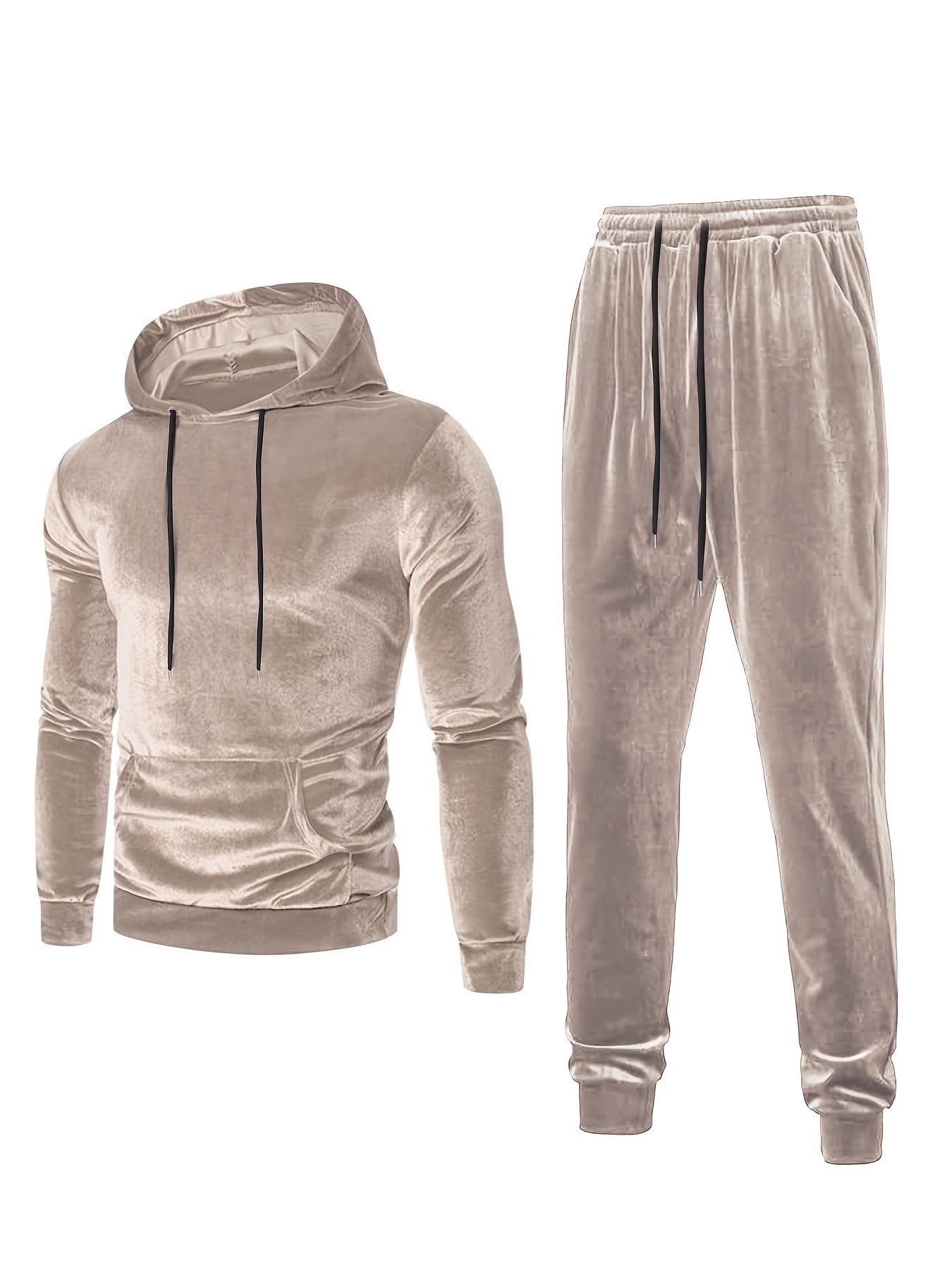 Nobu | Heren trainingspak in fluweel 2-delig - Casual Hoodie & Joggerset voor comfort en stijl