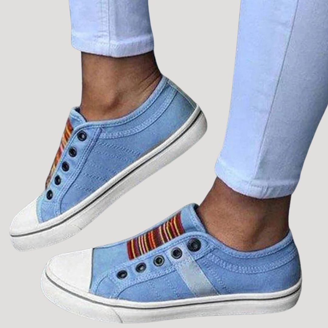 Myrellaess | Chaussures de marche en toile pour femme avec bout fermé et enfilables