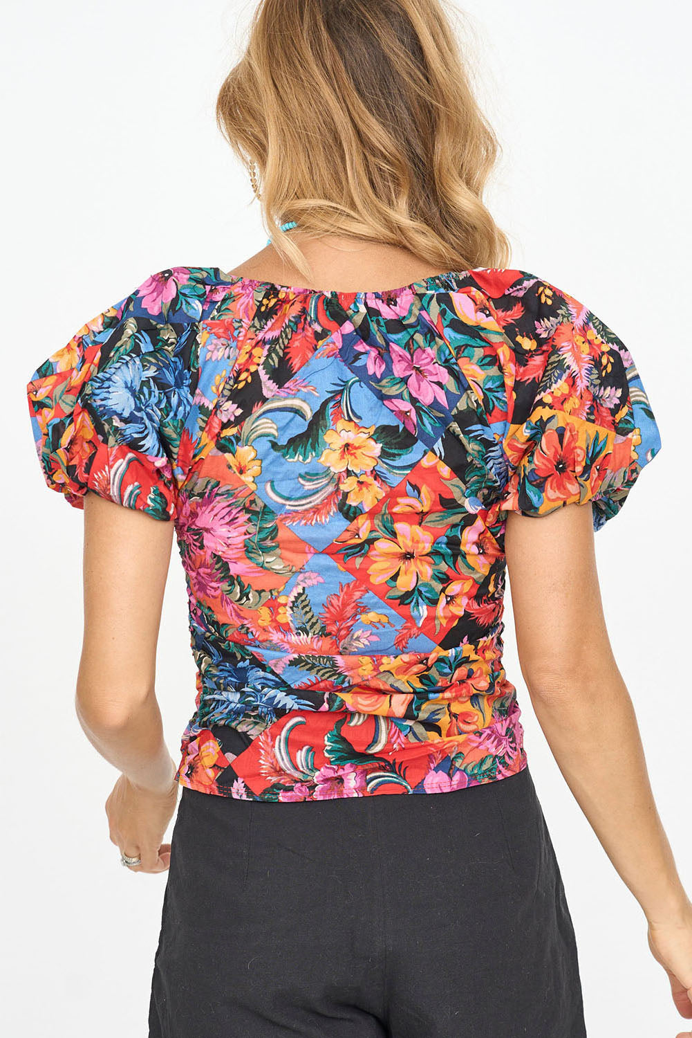 Lalita | Chemisier à manches bouffantes imprimé floral