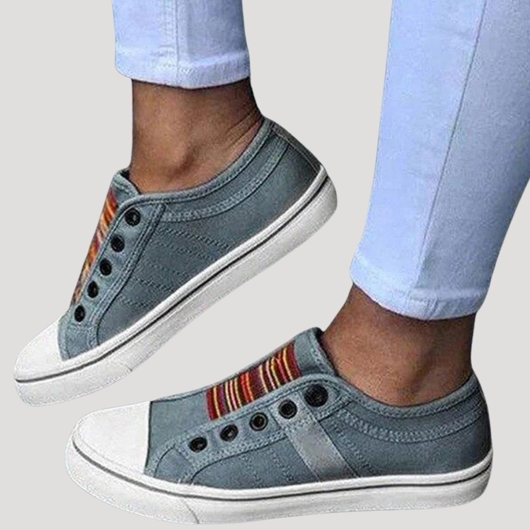 Myrellaess | Chaussures de marche en toile pour femme avec bout fermé et enfilables