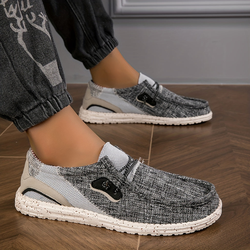 Loafix | Canvas Canvas Slip-On Loafers voor heren - Ademend, Slipvrij, Lichtgewicht
