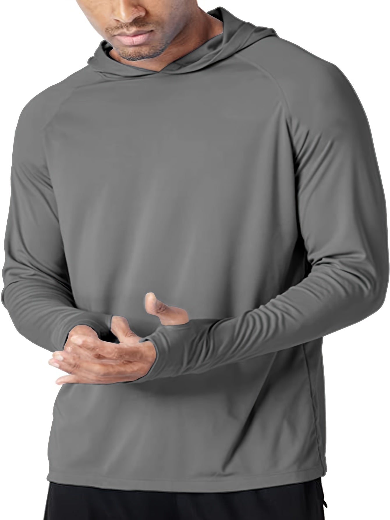SolarShield | Heren UV-bescherming lange mouwen hoodie - Lichtgewicht UPF 50+