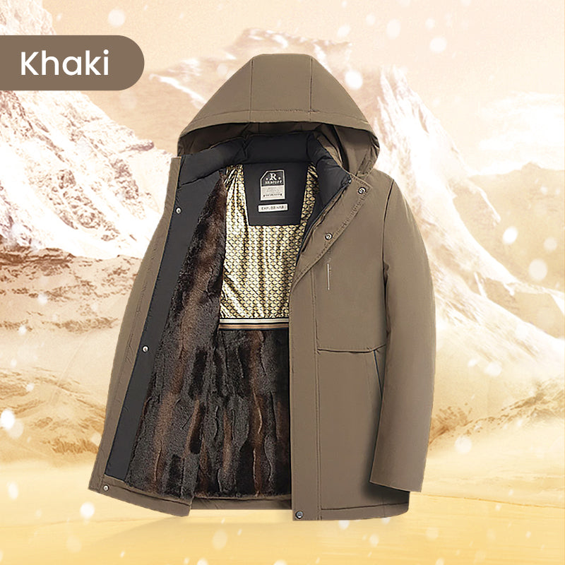 Odran | Parka thermique d'hiver pour homme – avec capuche, isolée et chaude