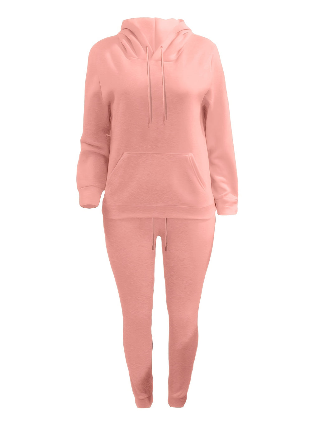 Thais | Casual tweedelige damesset - hoodie met koord en joggingbroek