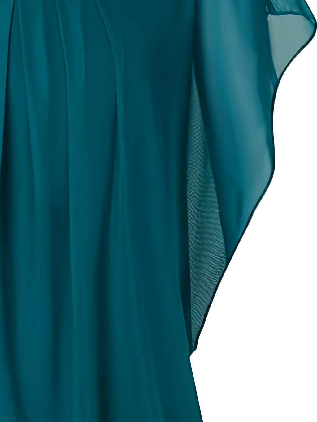Empriss | Casual Mesh Blouse for Women - Short Sleeves, Pleated Front