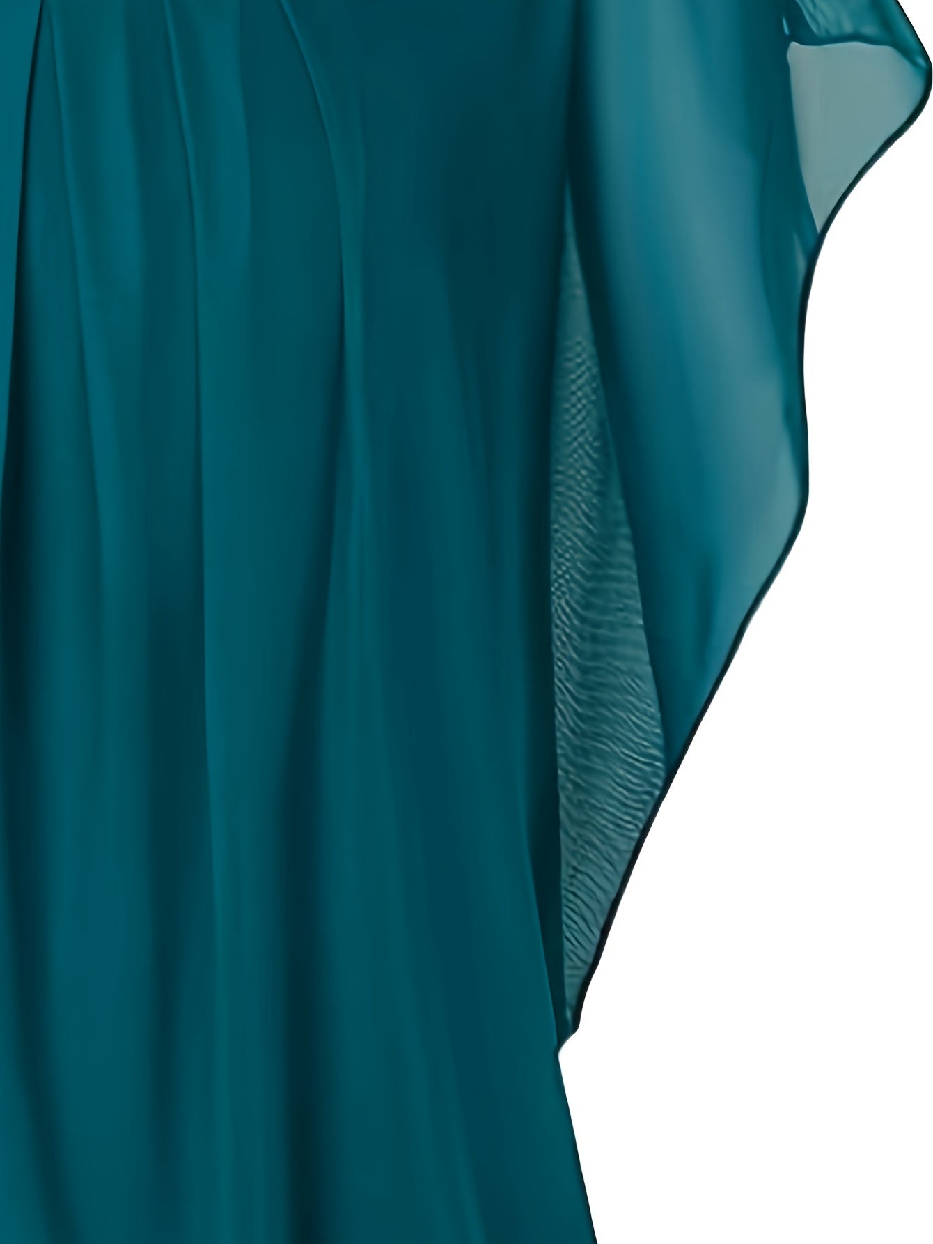 Empriss | Casual Mesh Blouse for Women - Short Sleeves, Pleated Front