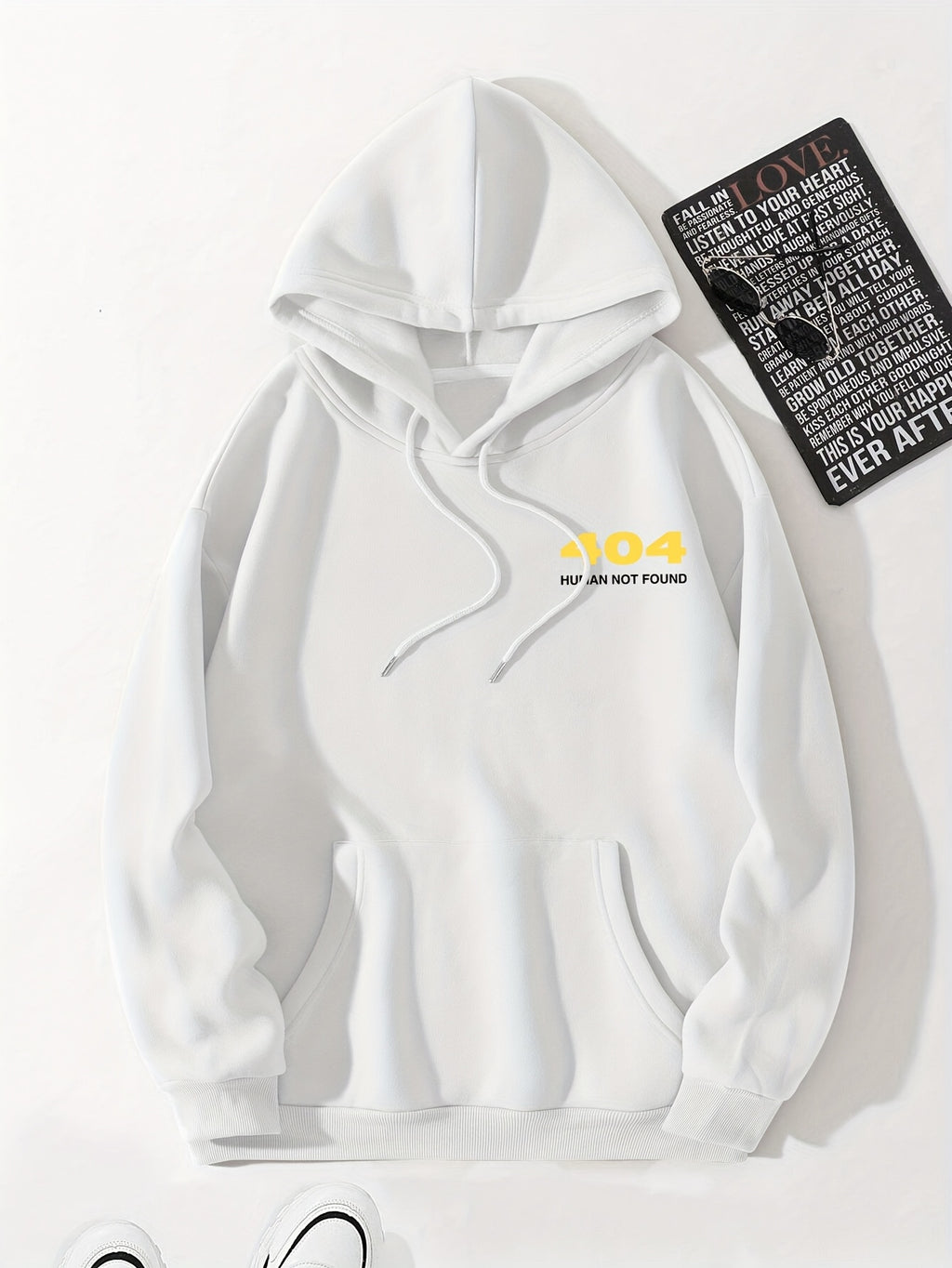 Fenix | Herenoversized capuchon met letter- en cijferdruk - Casual loose fit trui