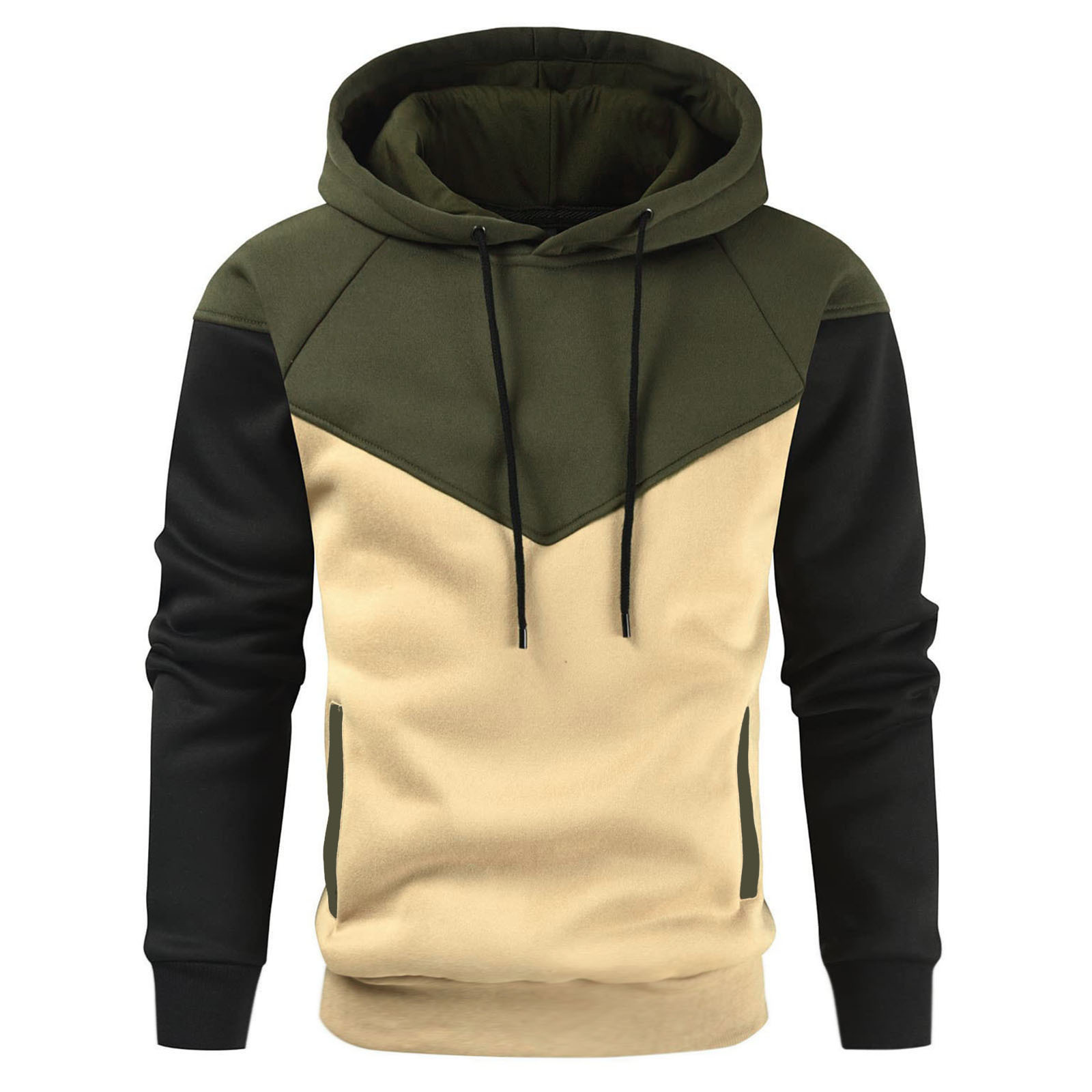 Gunther | Kleurblok Hoodie voor Heren - Stijlvol Casual Sweatshirt met Gedurfd Ontwerp
