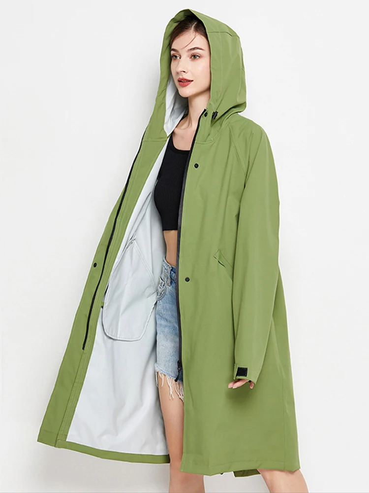 Anna | Imperméable et coupe-vent pour femme avec capuche ajustable, veste d'extérieur légère