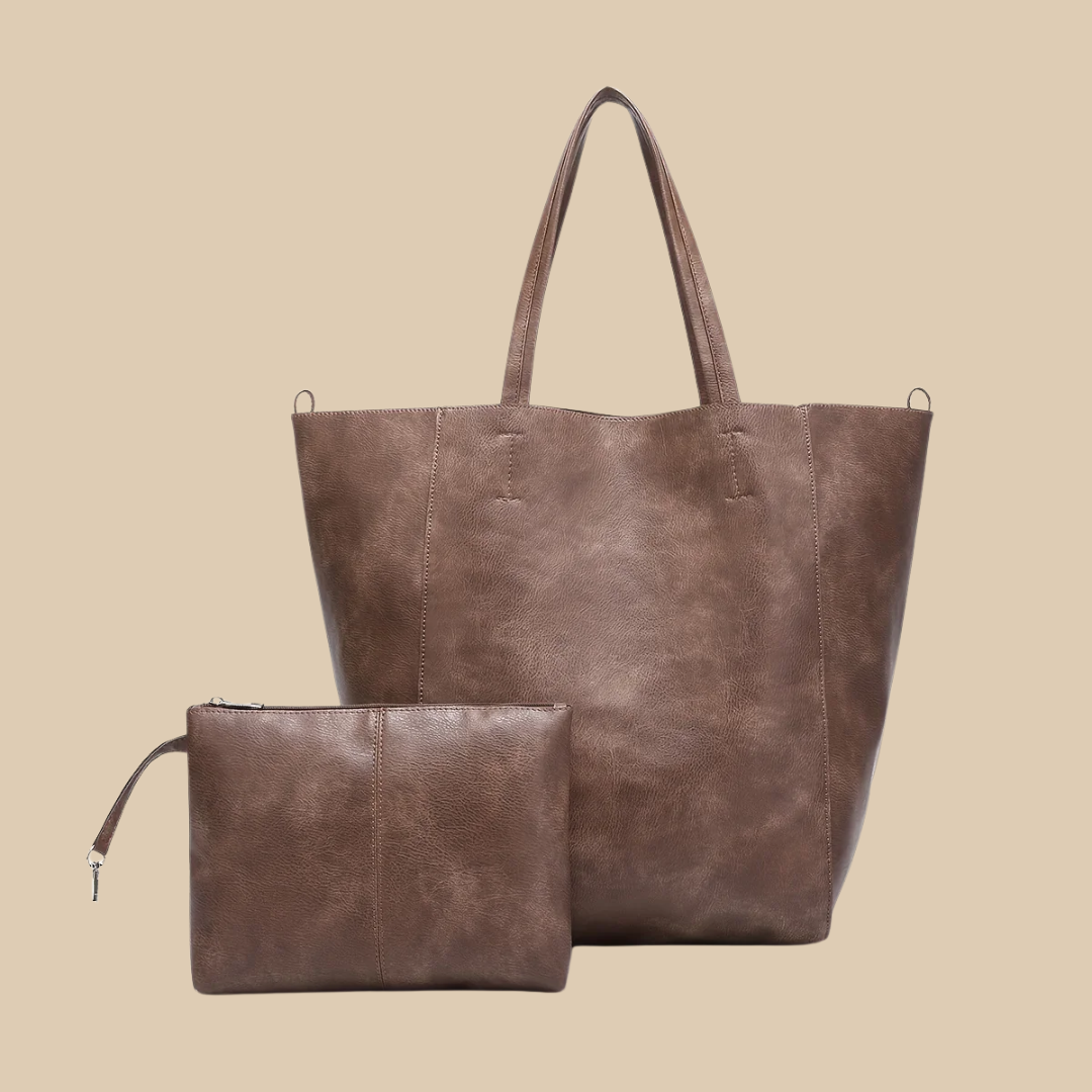 Ivera | Dames leren designer schoudertas – stijlvolle modieuze handtas