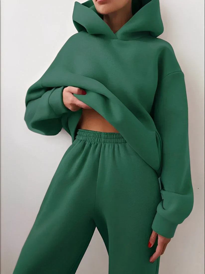 Varelle | Joggingpak met capuchon voor dames – Relaxed fit hoodie & joggingbroek Athleisure-kleding