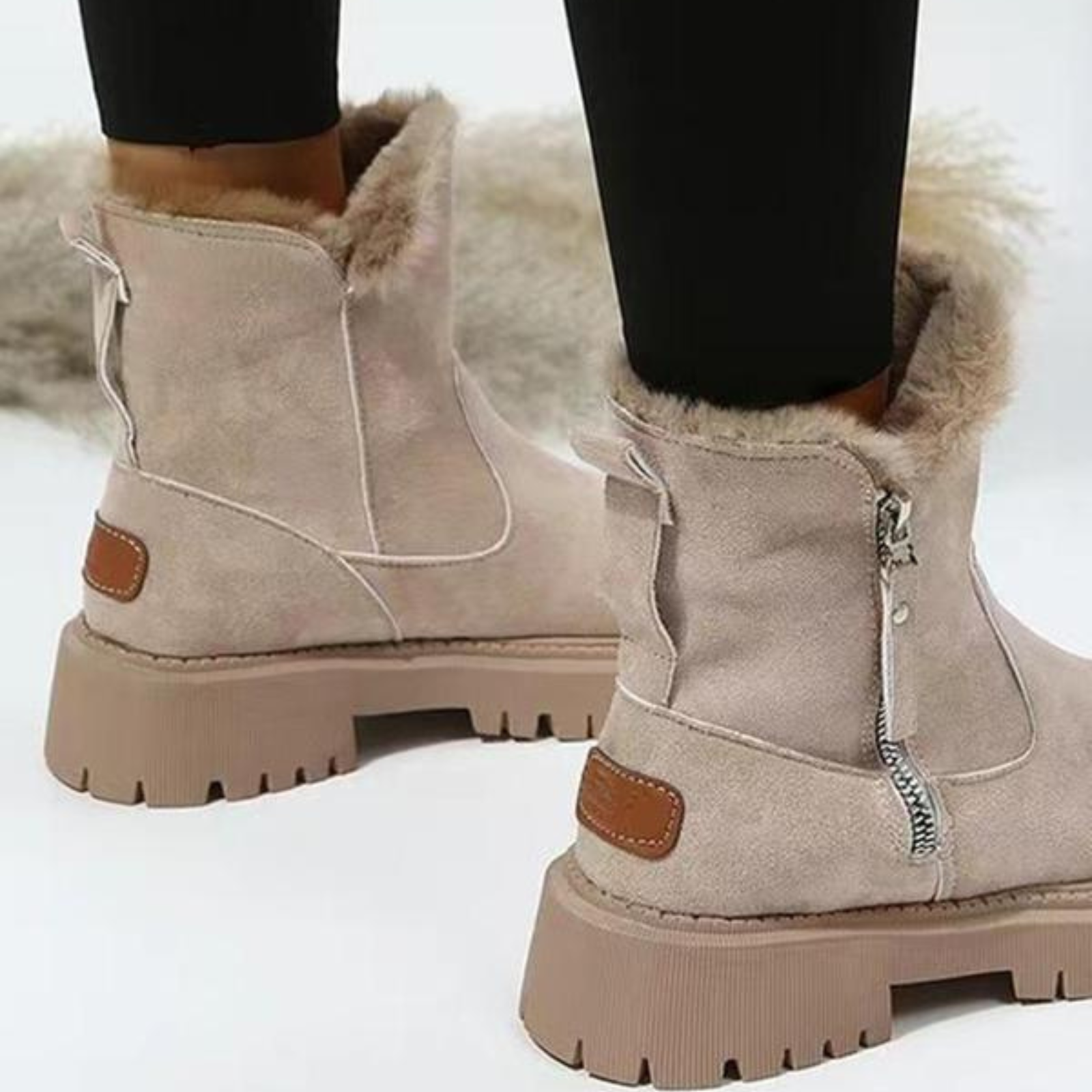 Zinnara | Casual laarzen met ritssluiting – Warme en comfortabele schoenen voor dames