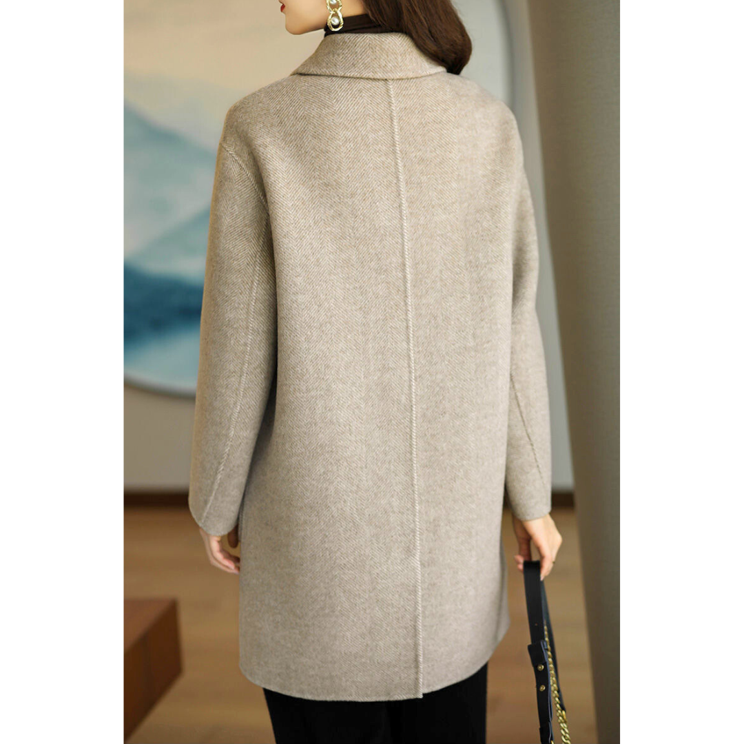 Elarae | Elegante lange jas – moderne winterjas, stijlvolle bovenkleding, warm en verfijnd