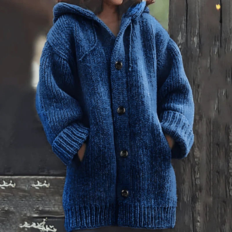 Aralyn | Lang gebreid vest voor dames – Warme, zachte stof, casual winterstijl