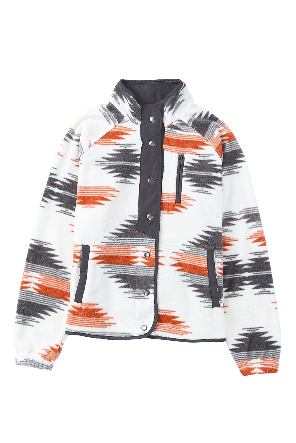 Charisse | Fleece damesjack met drukknopen - Zachte, warme, stijlvolle bovenkleding