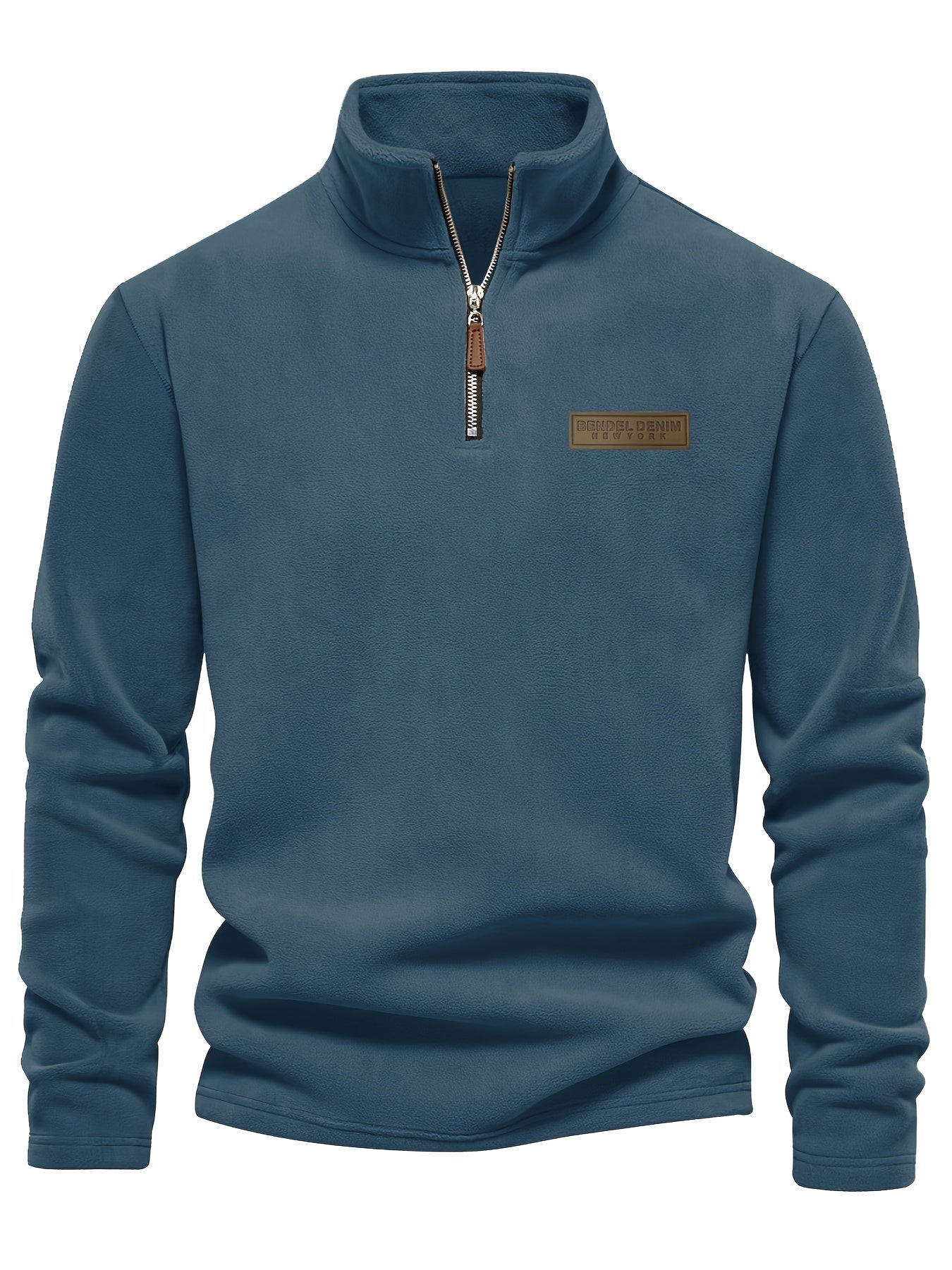 Roran | Heren sweatshirt met halve rits en opstaande kraag – Streetwear-top met lange mouwen