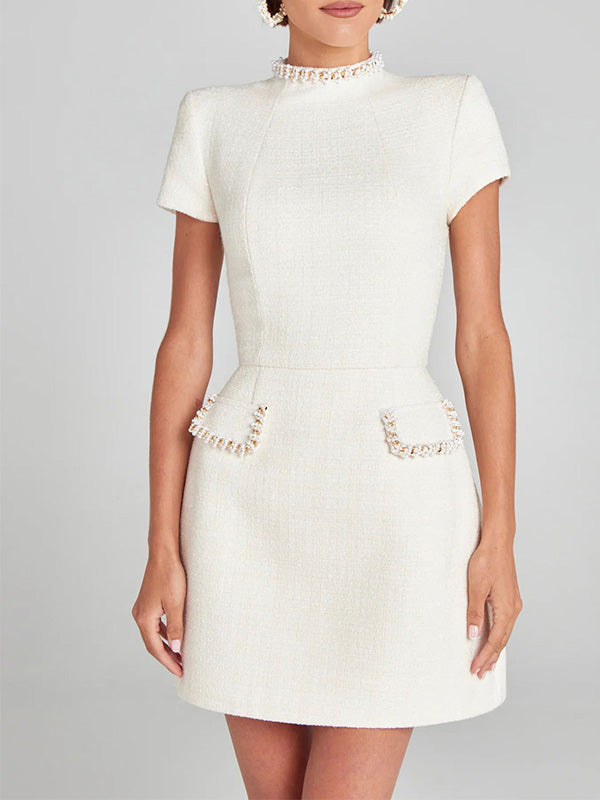 Tundra | Luxury Beaded Tweed Mini Dress