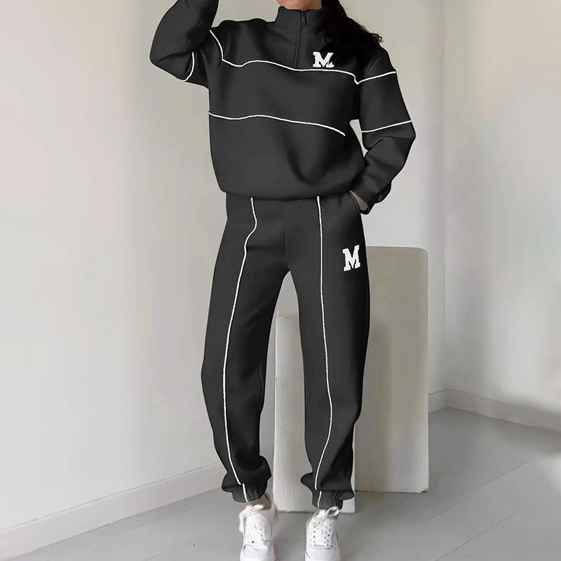 Laura | Casual tweedelige set met lange mouwen voor dames, loungetop en broek