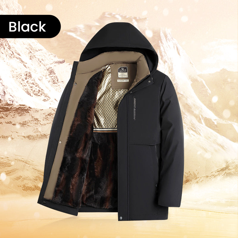 Odran | Parka thermique d'hiver pour homme – avec capuche, isolée et chaude