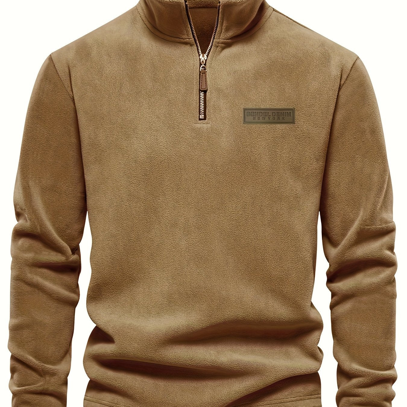 Roran | Heren sweatshirt met halve rits en opstaande kraag – Streetwear-top met lange mouwen