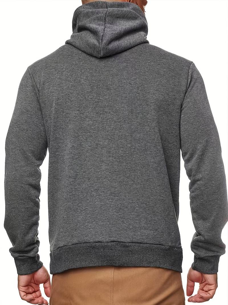 Xavian | Trendy herenhoodie met ingebouwd gezichtsmasker - Stijlvol Pullover Sweatshirt