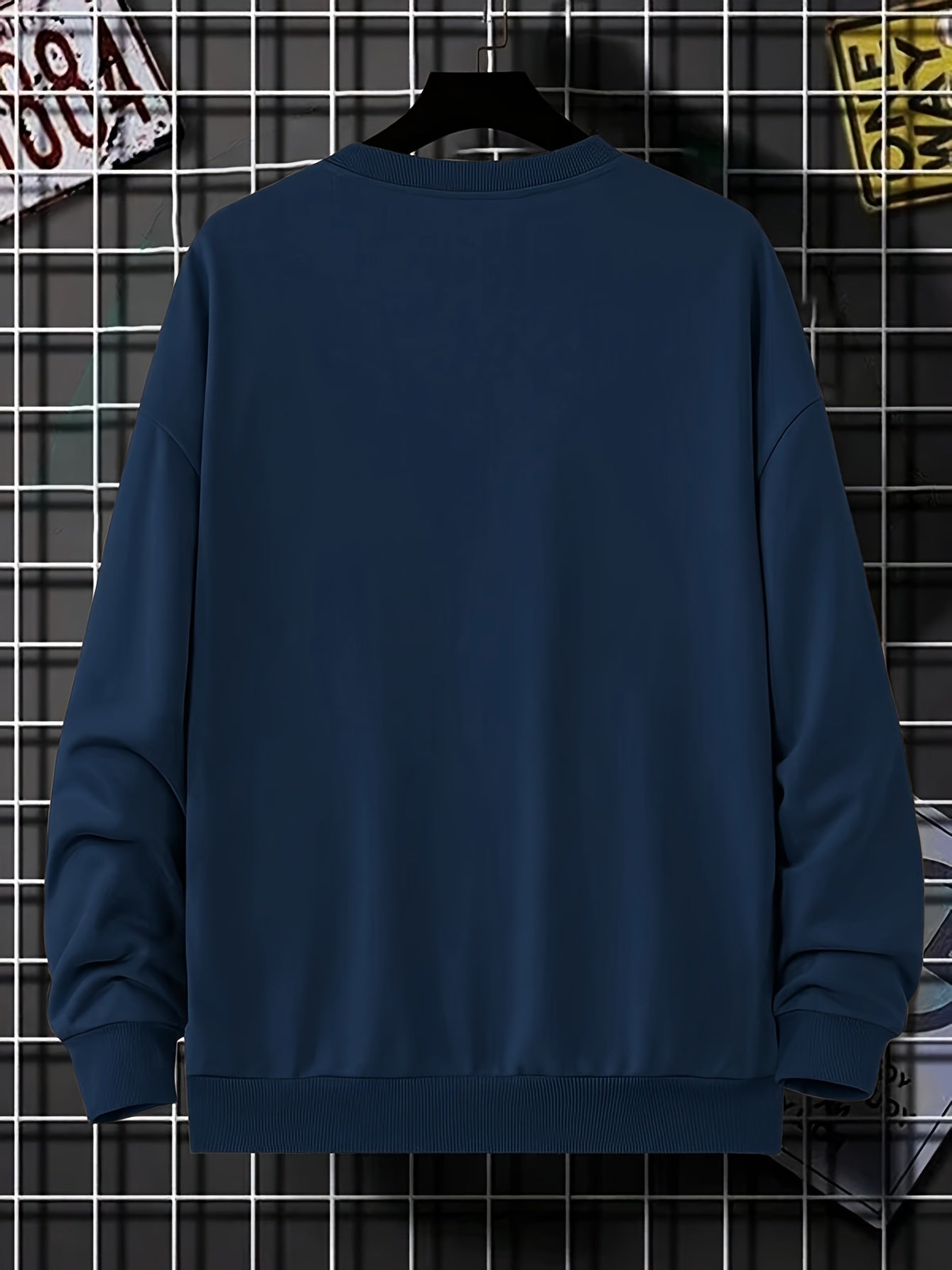 Dasric | Heren sweatshirt met lettersprint – Stijlvolle casual trui, oversized pasvorm