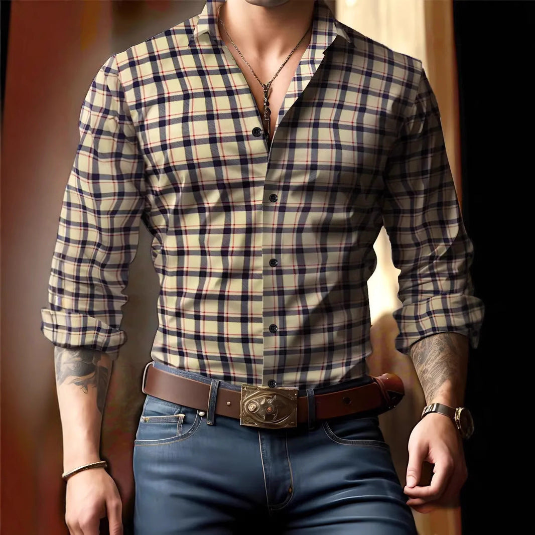 Idris | Chemise à carreaux personnalisée pour homme – Coupe parfaite, élégante et résistante