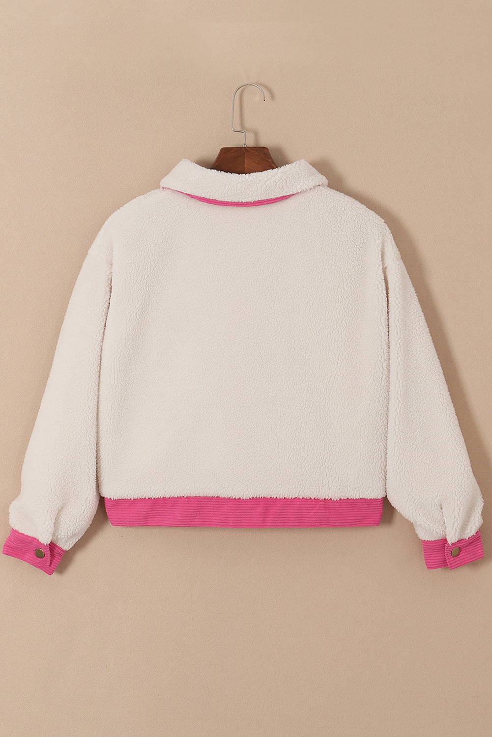 Fiorella | Multicolor sherpa corduroy Knoopsluiting Gewatteerd damesjack
