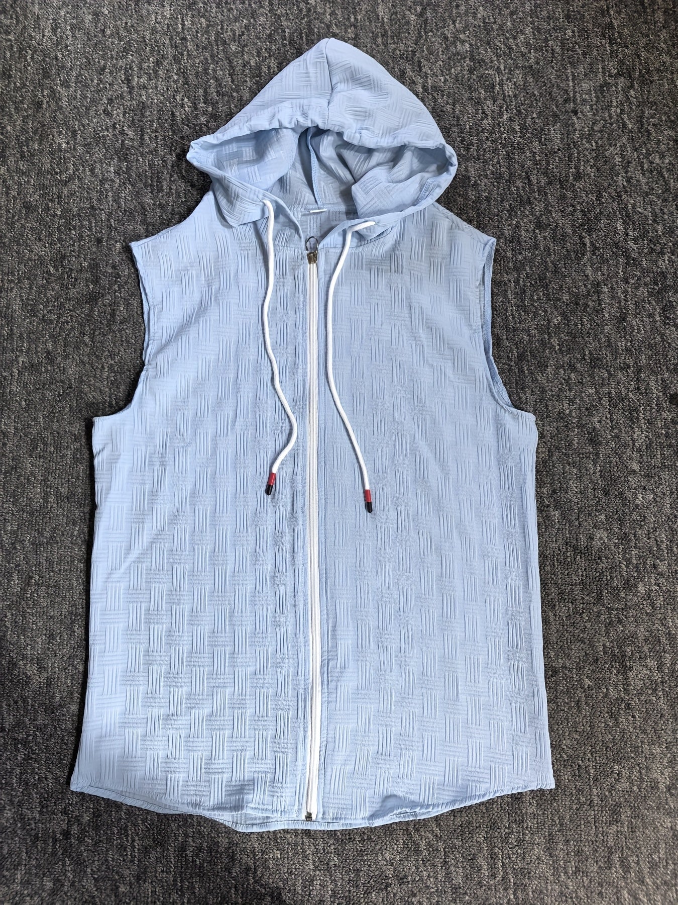 Aldric | Heren mouwloze tanktop met capuchon, zomerse casual pasvorm