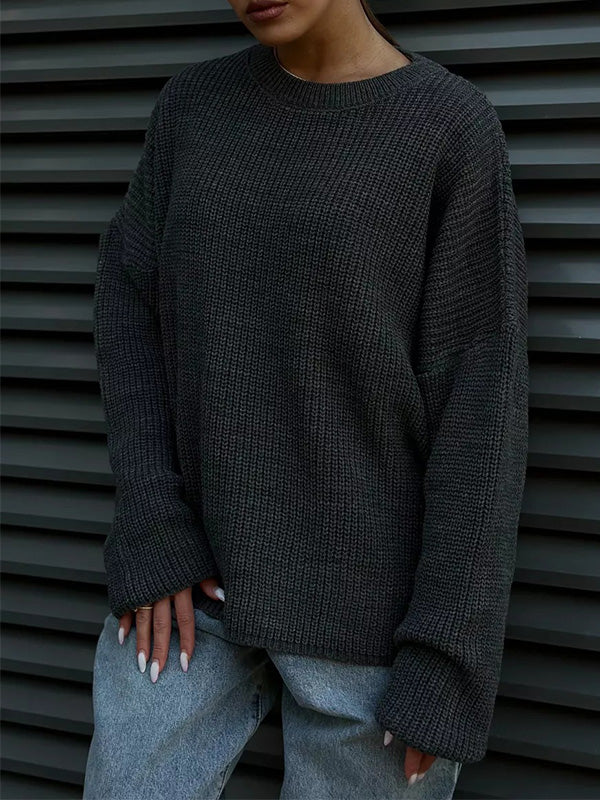 Alejandra | Eenvoudige oversized losse warme trui