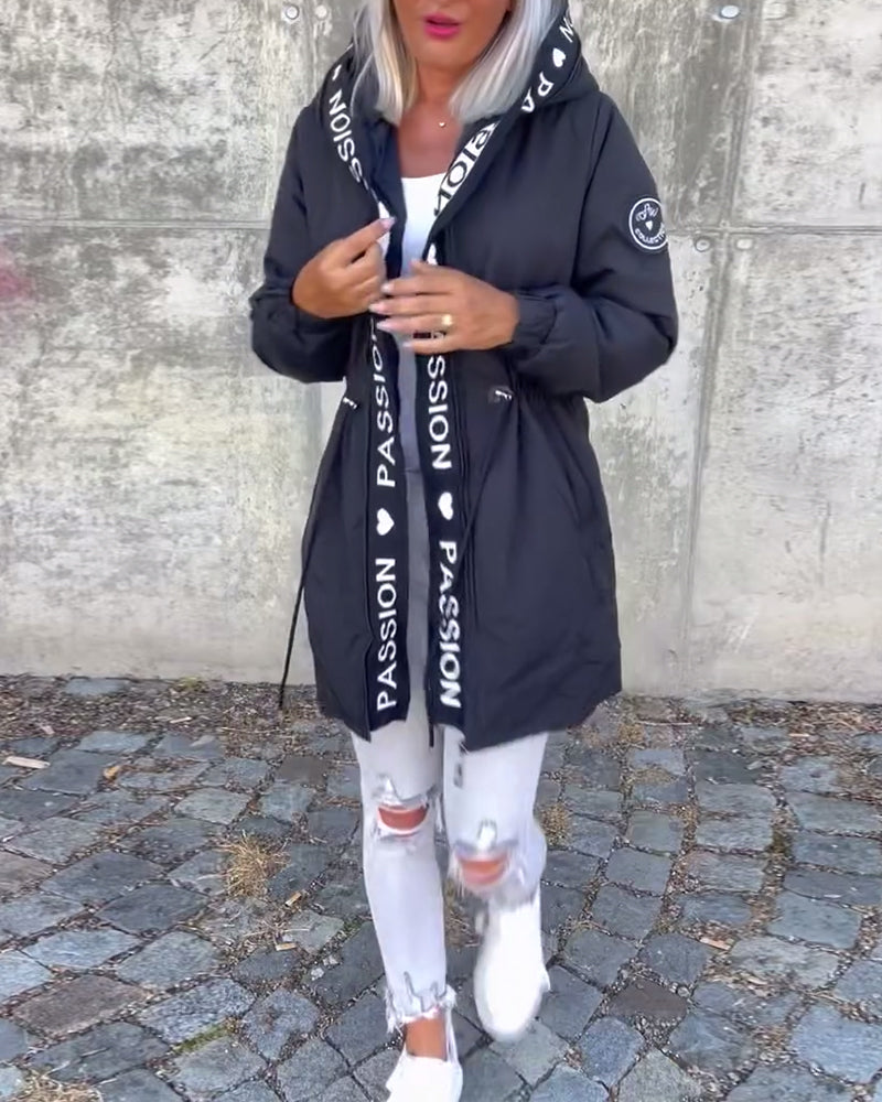 Rinella | Casual damesjas met capuchon – Lichtgewicht jas met capuchon, relaxte pasvorm