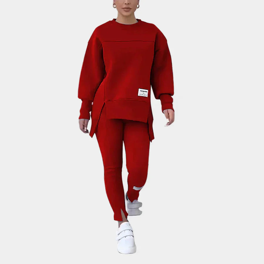 Cyrenia | Athleisure-hoodie en legging voor dames – Comfortabele sportkleding set