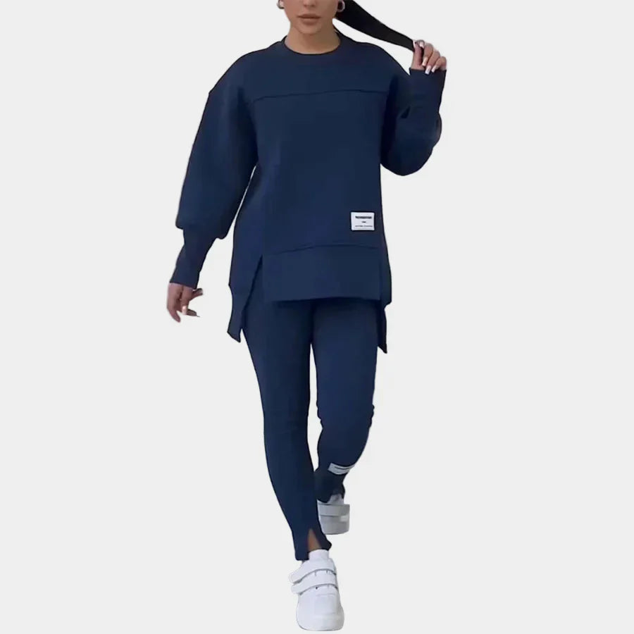 Cyrenia | Athleisure-hoodie en legging voor dames – Comfortabele sportkleding set