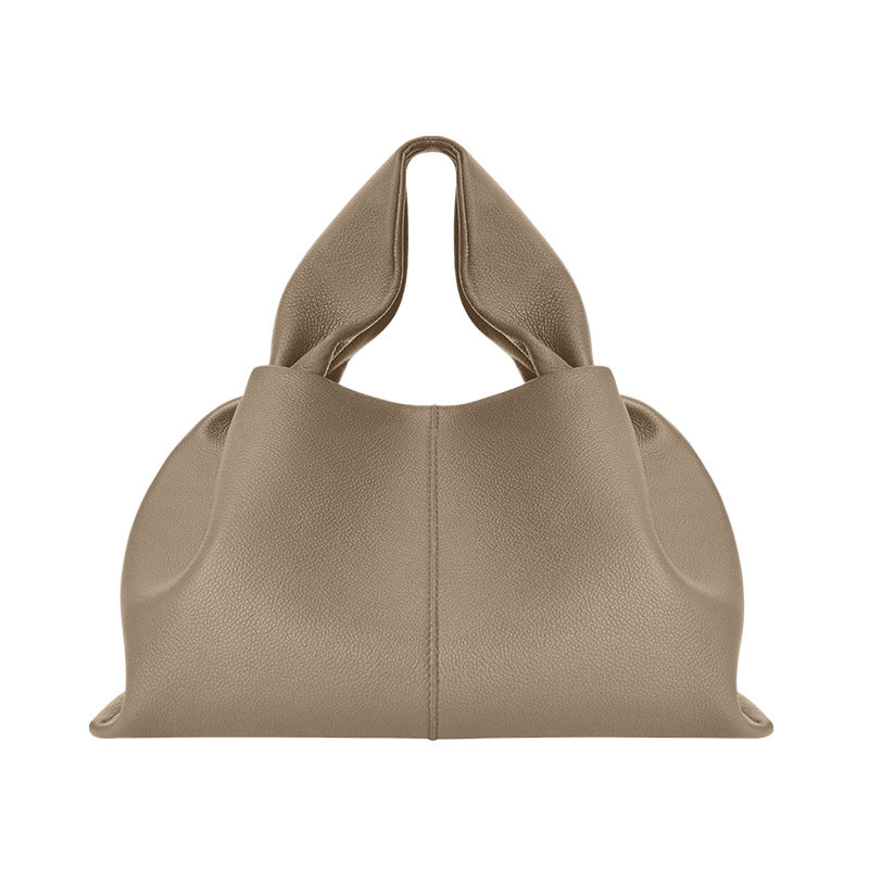 Solvia | Vintage zachte leren kleine draagtas, handtas, lichtgewicht handtas voor dagelijks gebruik