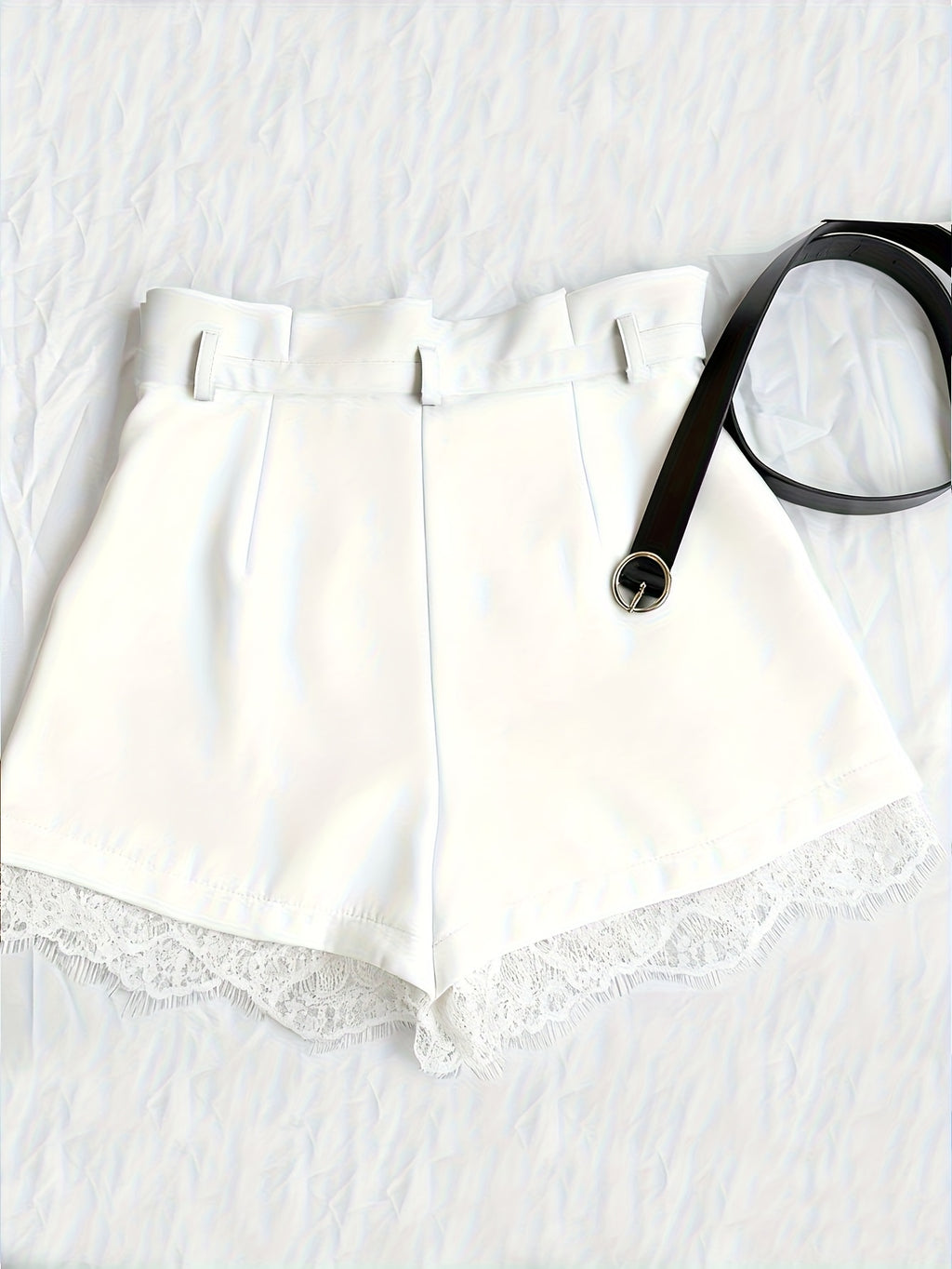 Ziah | Chique kanten short voor dames – Elegante, casual zomerkleding met hoge taille