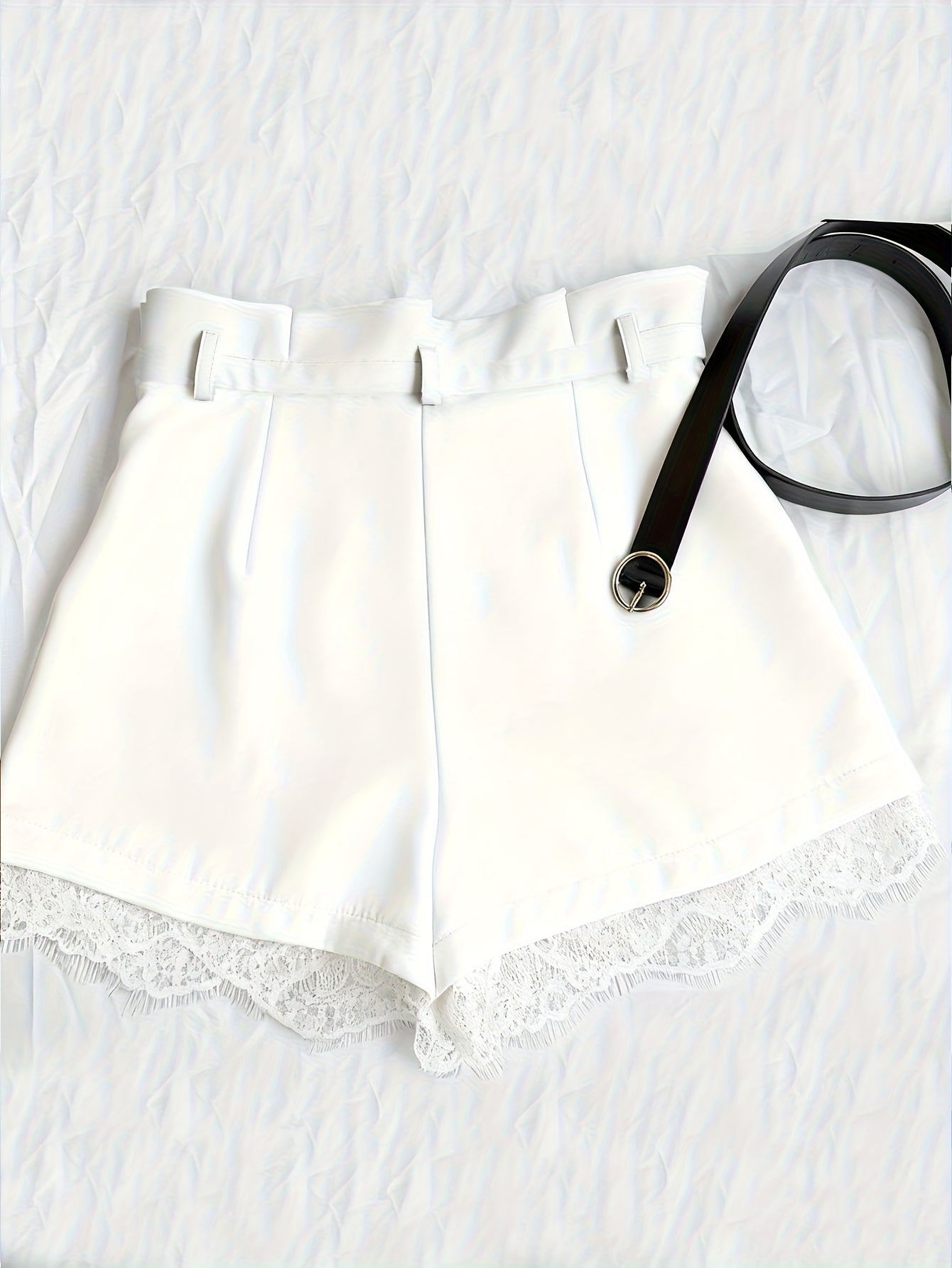 Ziah | Chique kanten short voor dames – Elegante, casual zomerkleding met hoge taille