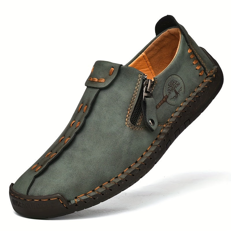 Tapio | Heren Vintage Handgemaakte Loafers - Lichtgewicht Slip-On Casual Outdoor Moccasins