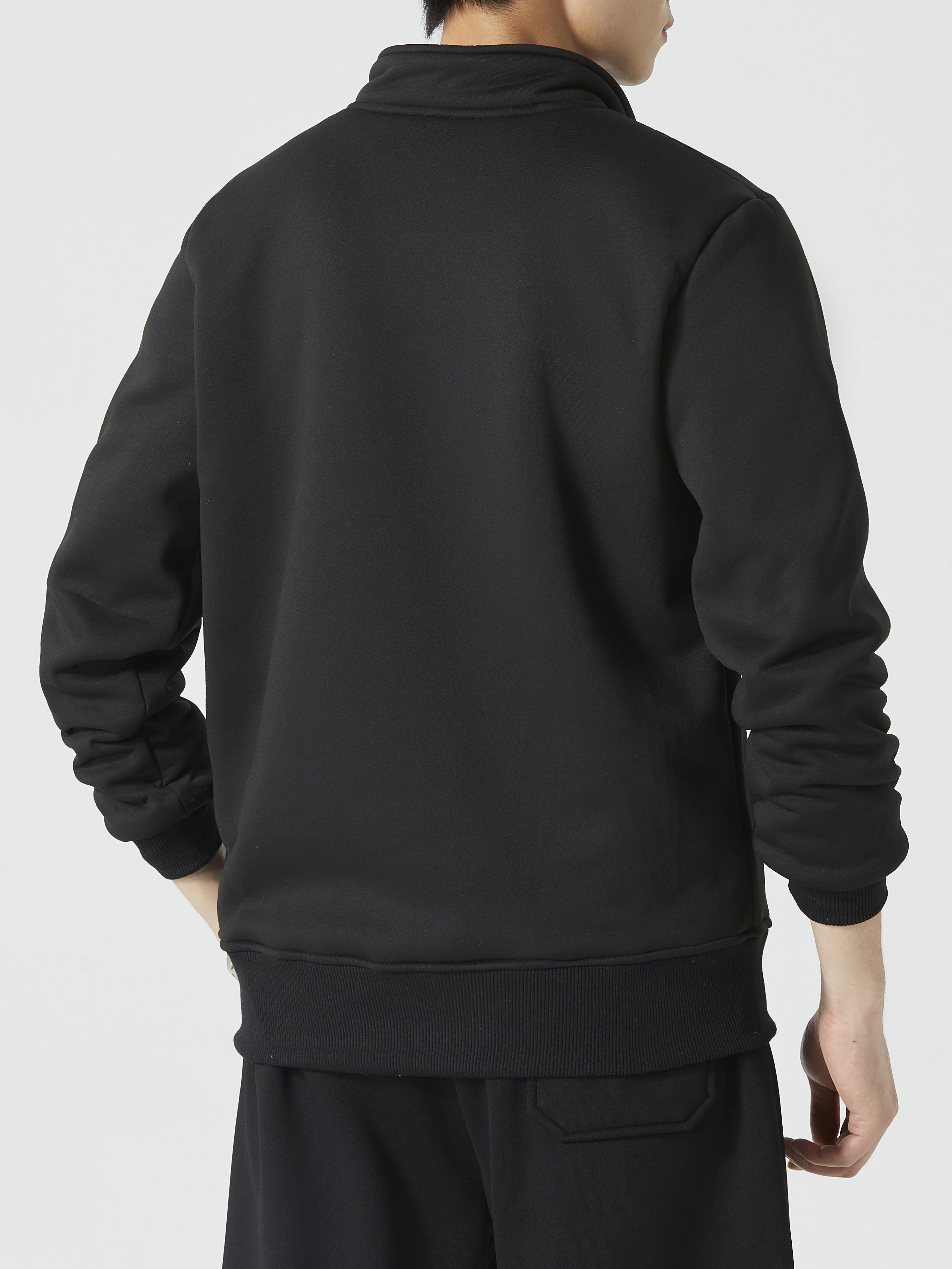 Hudson | Heren fleece-gevoerd Sweatshirt met staande kraag - warme casual jas voor koud weer, stijlvol en comfortabel
