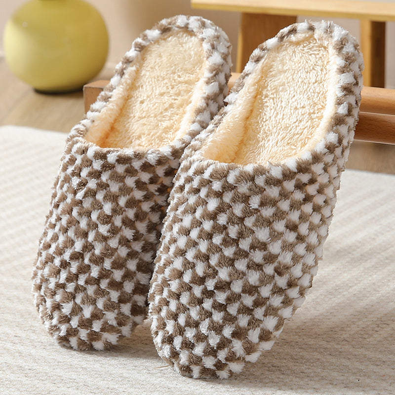 SnugSole | Damespantoffels met pluche voering - warm, comfortabel, platte huisschoenen met gesloten tenen