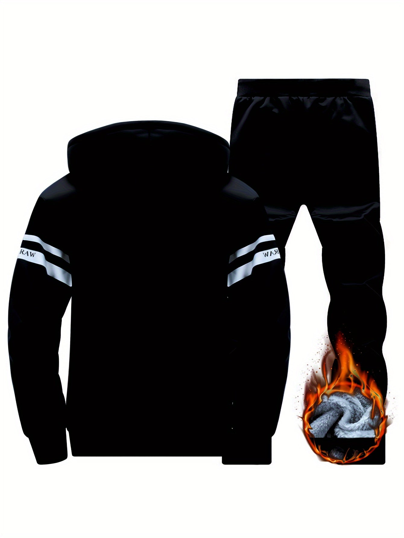 Marlowe | Heren fleecegevoerde hoodie & joggerset - warm, winters trainingspak