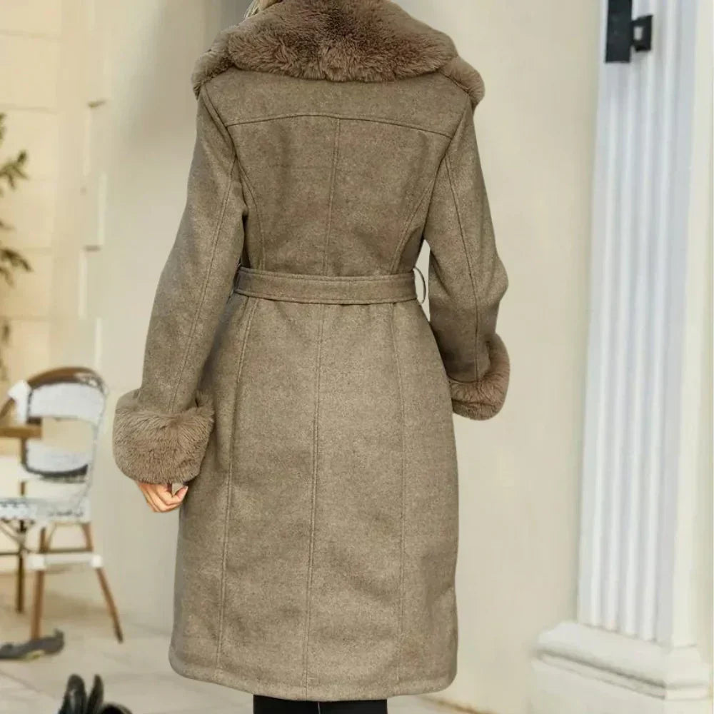 Nayara | Stijlvolle winterjas van pluche voor dames - Zachte, warme, elegante bovenkleding voor koude dagen