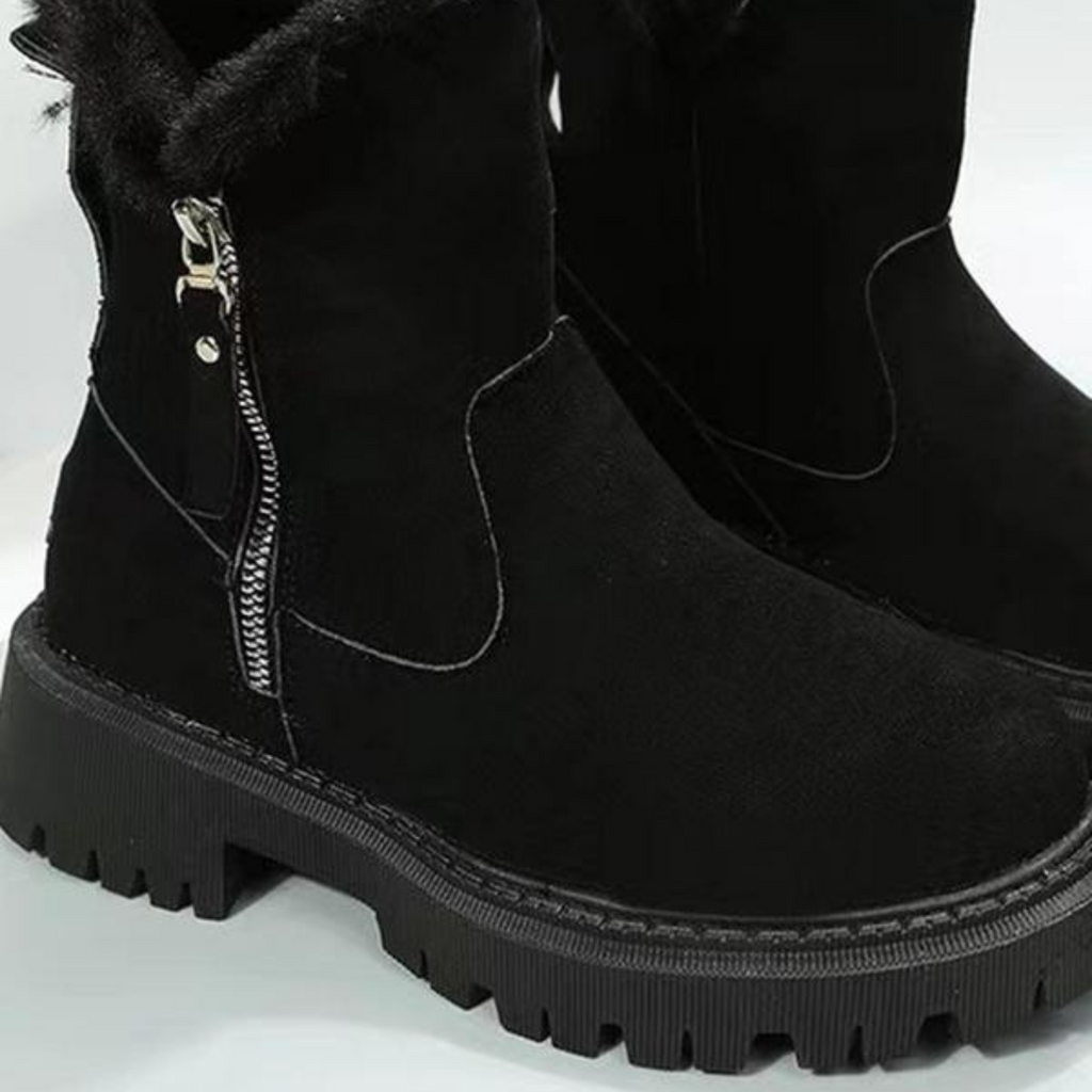 Zinnara | Casual laarzen met ritssluiting – Warme en comfortabele schoenen voor dames