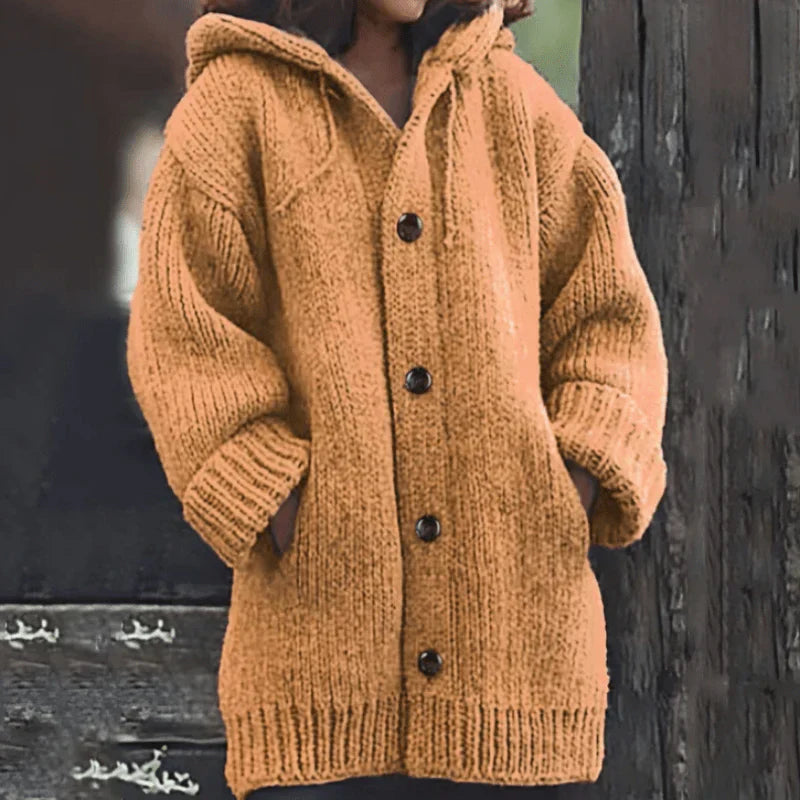 Aralyn | Lang gebreid vest voor dames – Warme, zachte stof, casual winterstijl